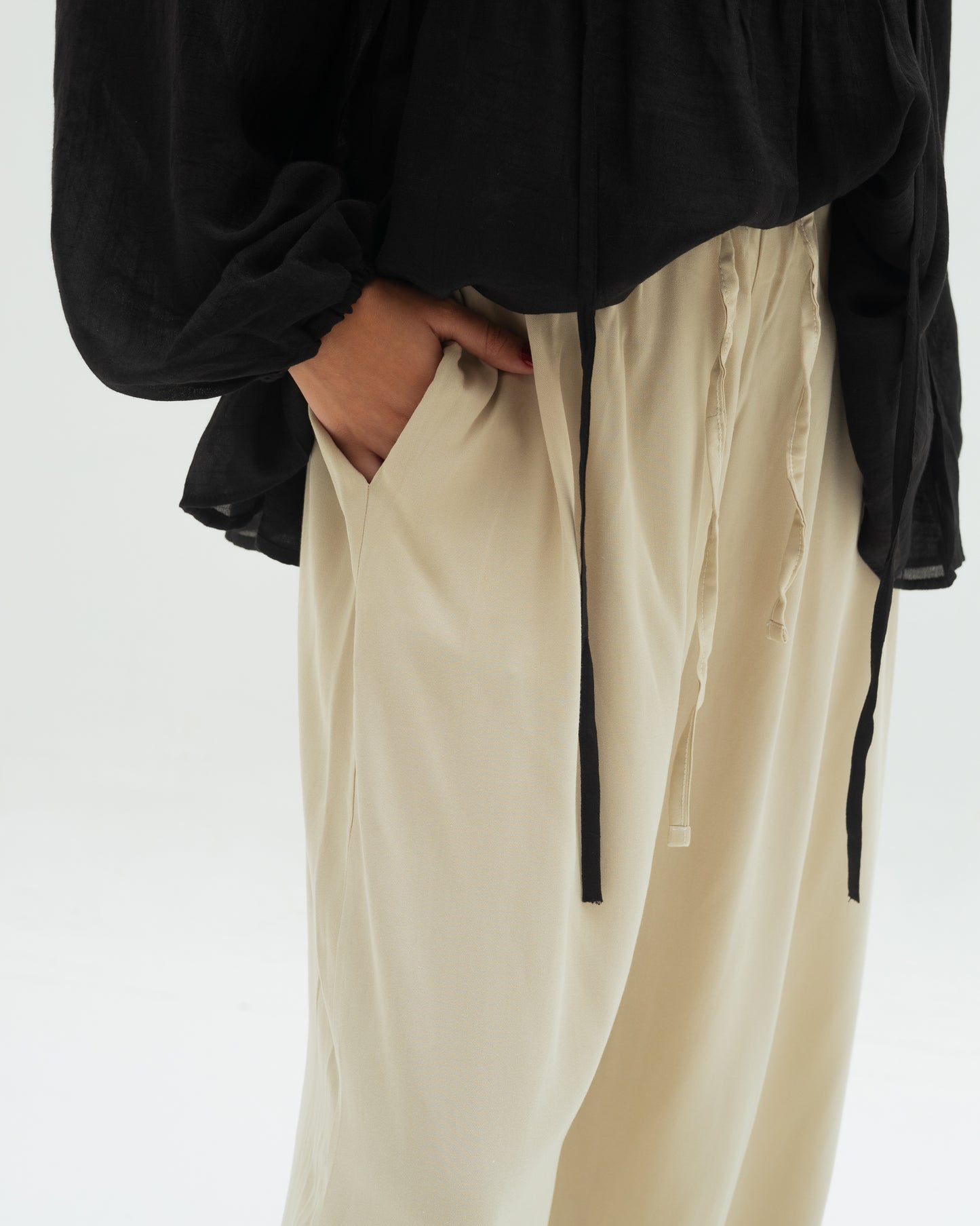 Beige wide Pants