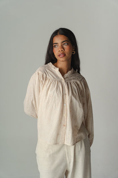 Roselle beige blouse