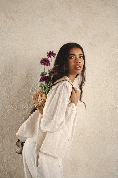 Roselle beige blouse