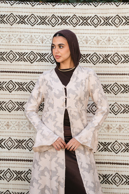 Luma Beige Cardigan-Dress