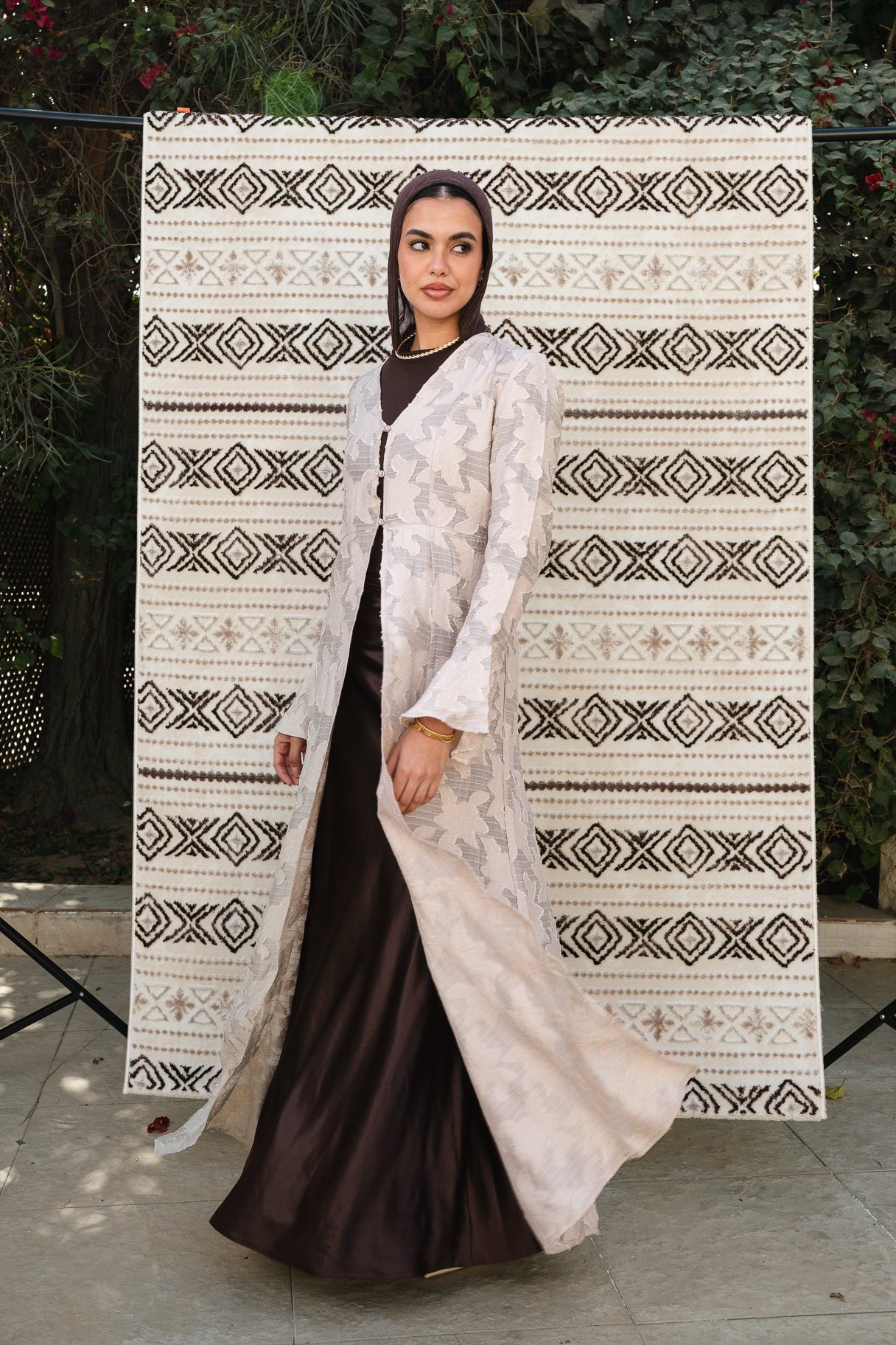 Luma Beige Cardigan-Dress