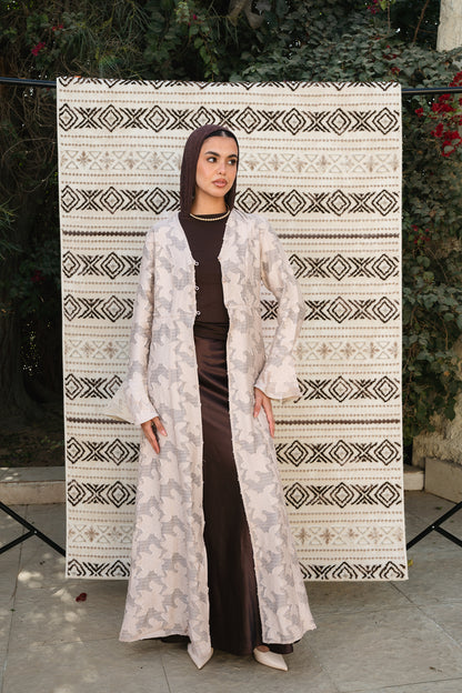 Luma Beige Cardigan-Dress