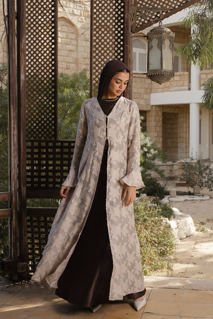 Luma Beige Cardigan-Dress