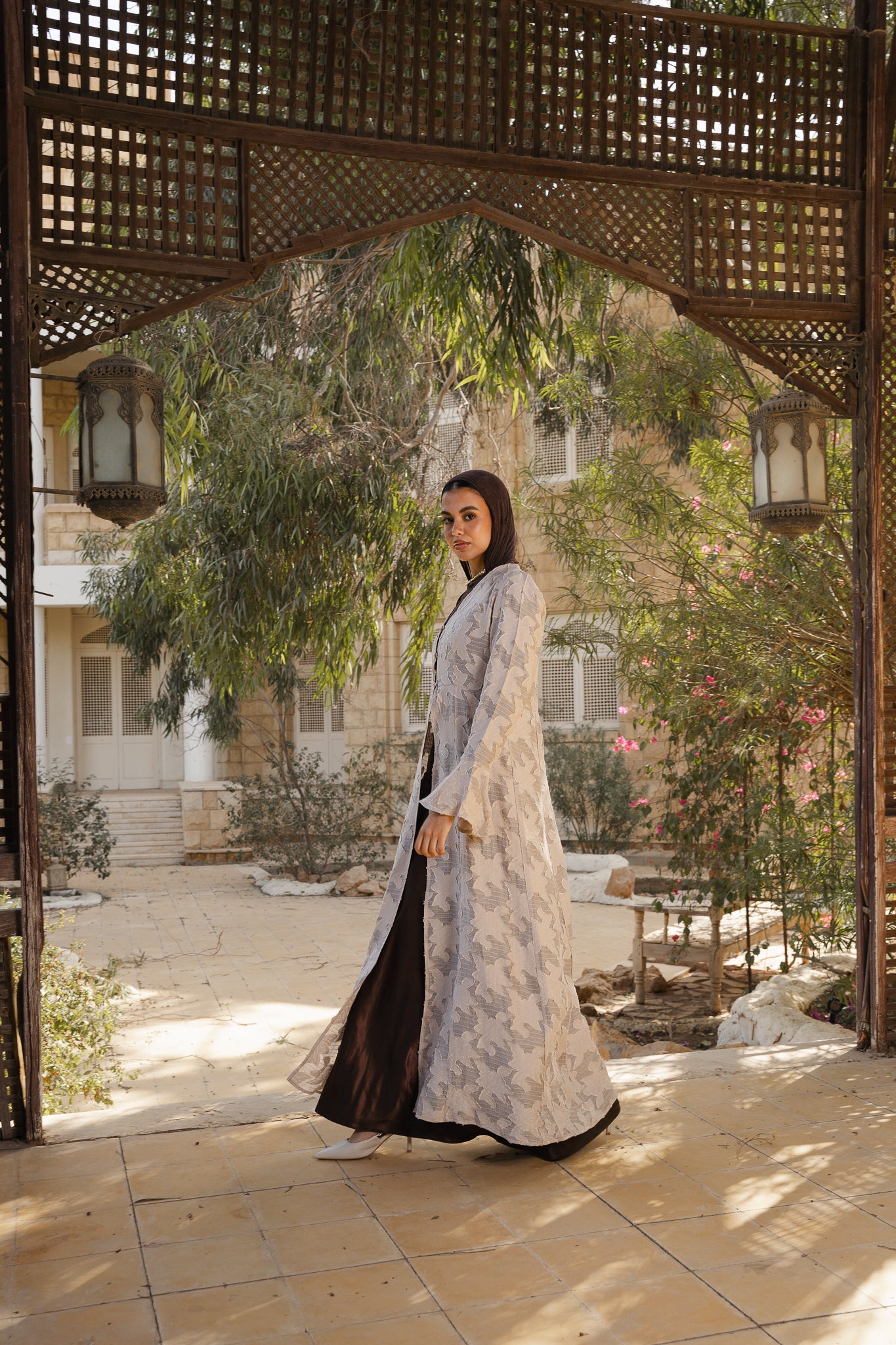 Luma Beige Cardigan-Dress