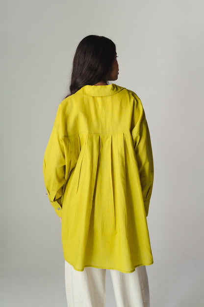 Airy Lime linen shirt