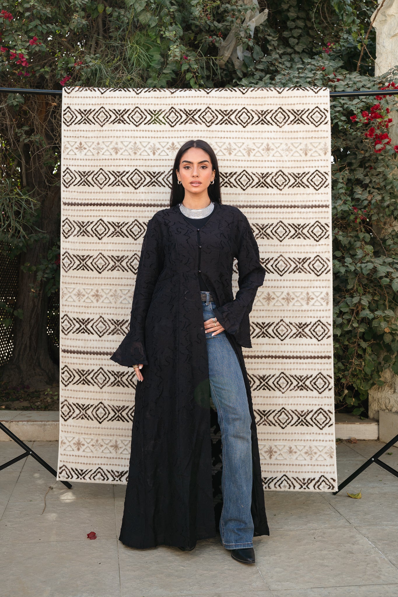 Luma Black Cardigan-Dress