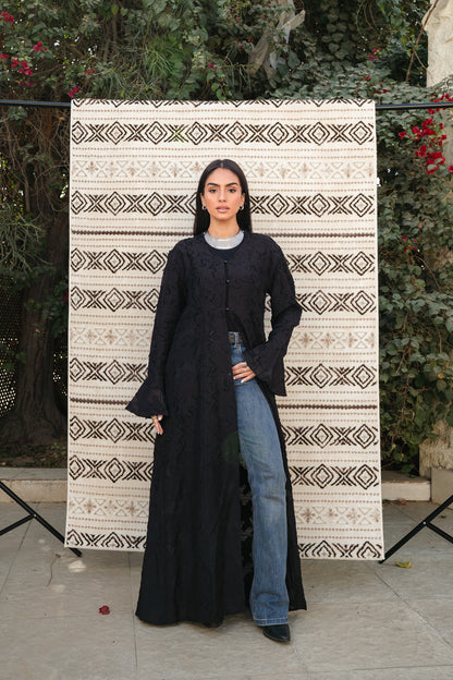Luma Black Cardigan-Dress
