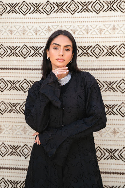 Luma Black Cardigan-Dress