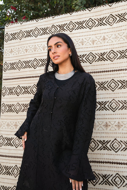 Luma Black Cardigan-Dress