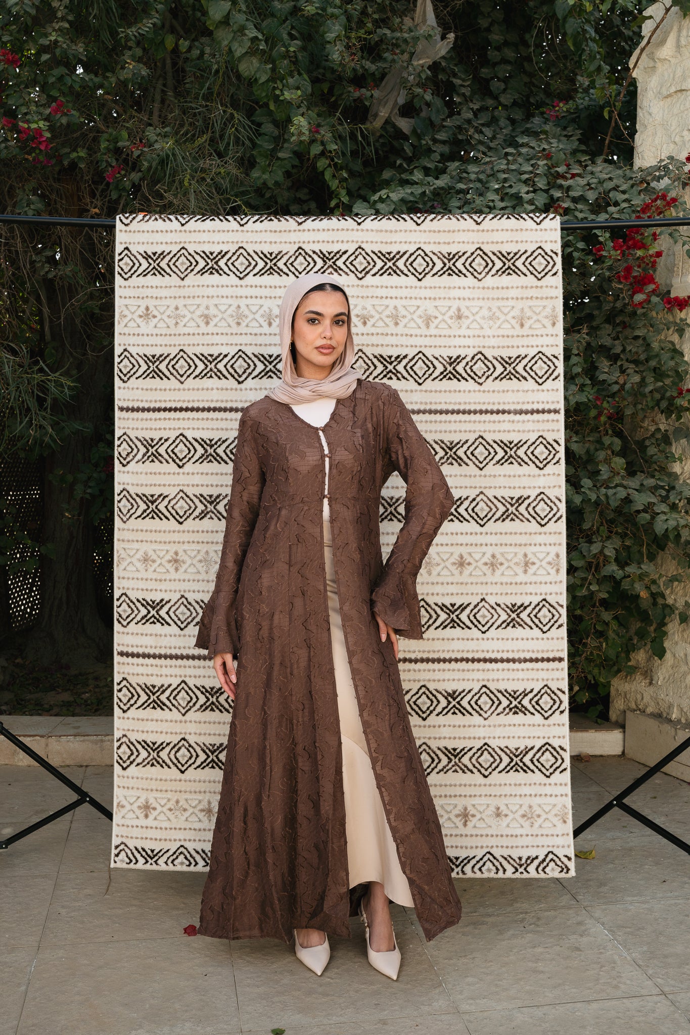 Luma Brown Cardigan-Dress