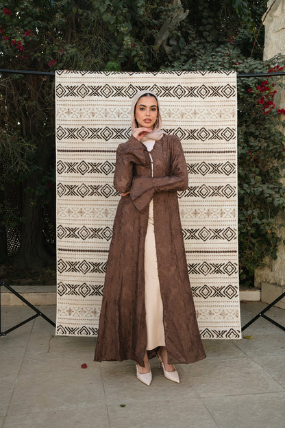 Luma Brown Cardigan-Dress