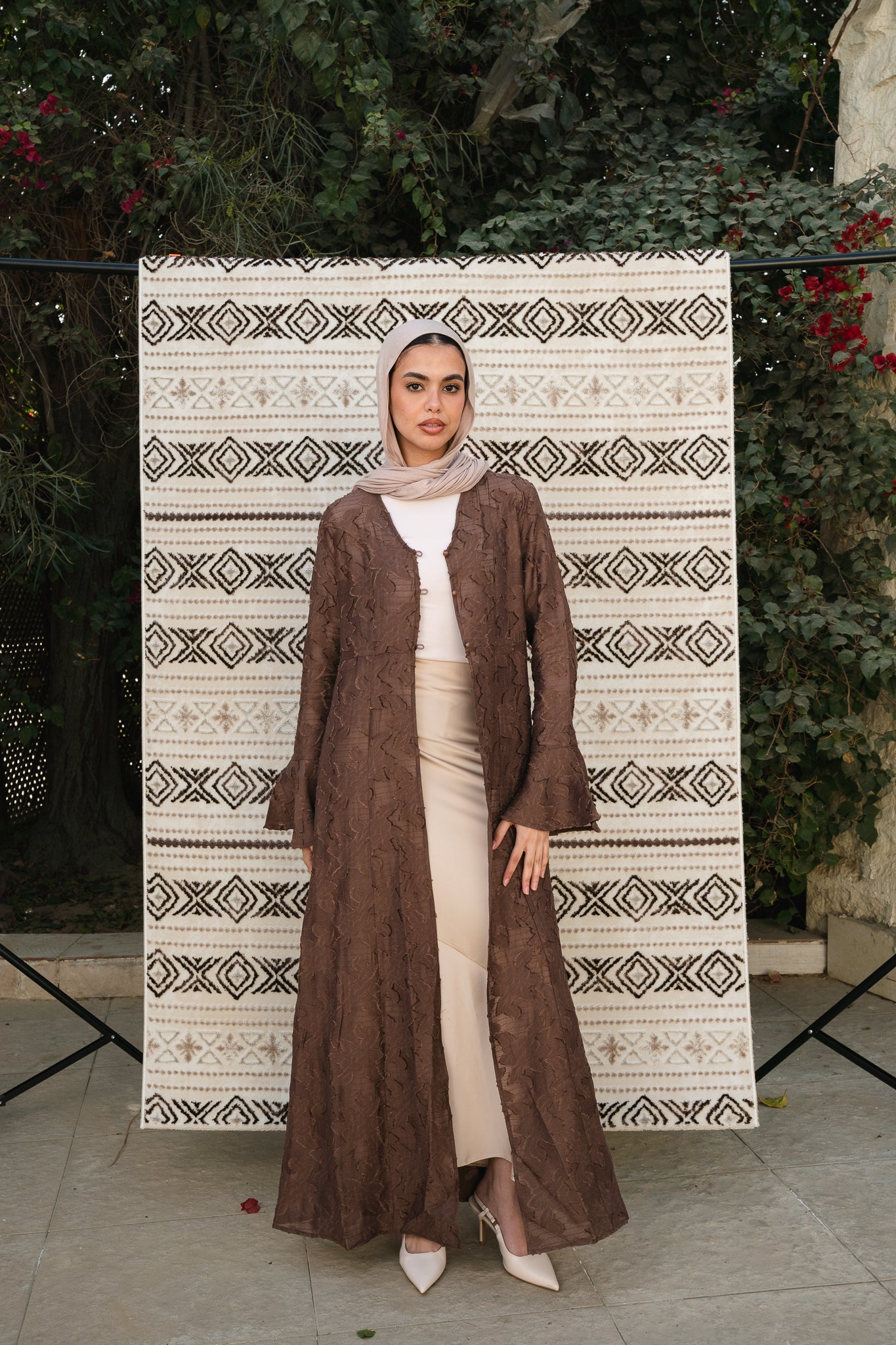 Luma Brown Cardigan-Dress