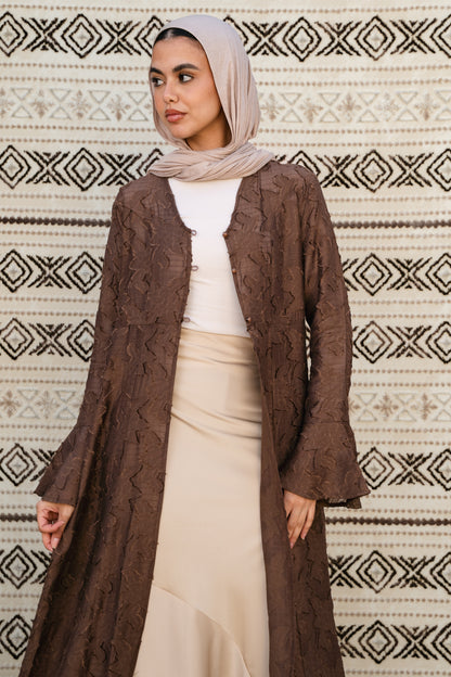 Luma Brown Cardigan-Dress
