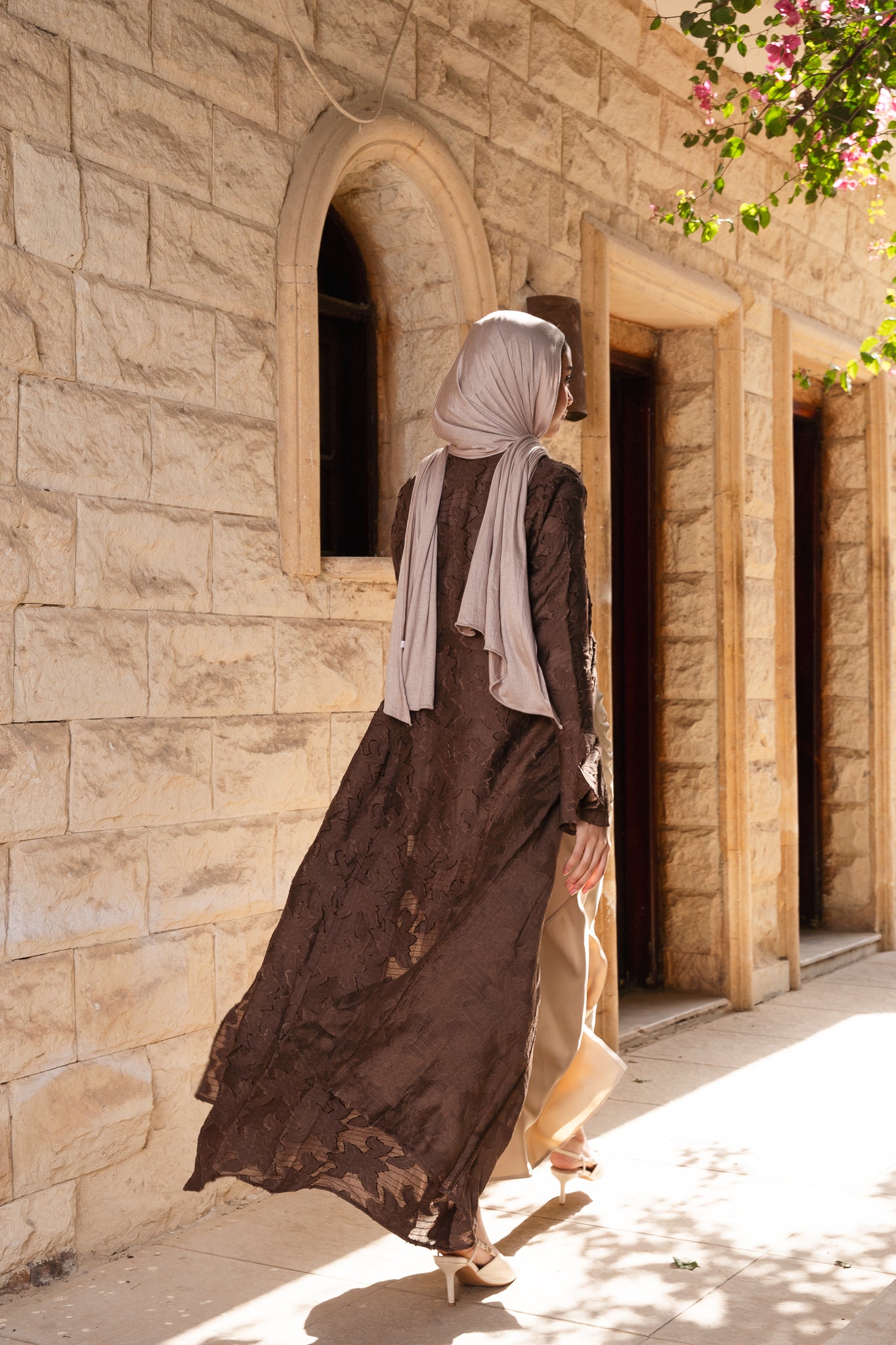 Luma Brown Cardigan-Dress