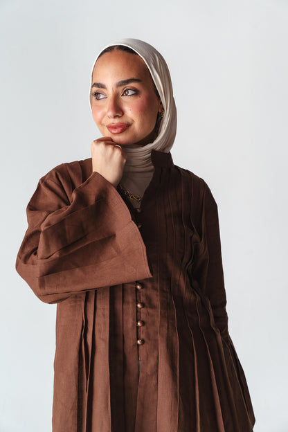 Bloom brown linen shirt