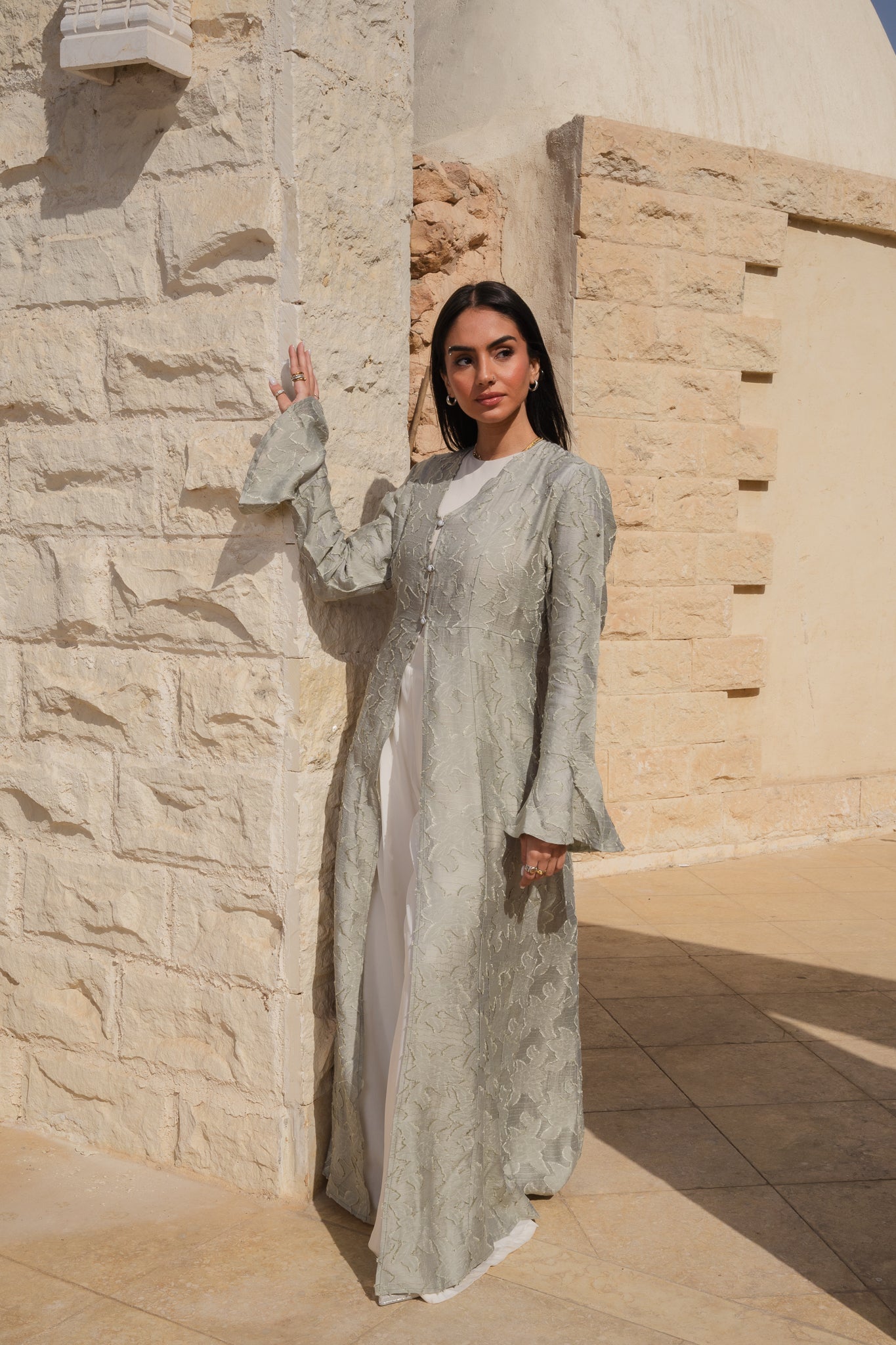 Luma Mint Cardigan-Dress