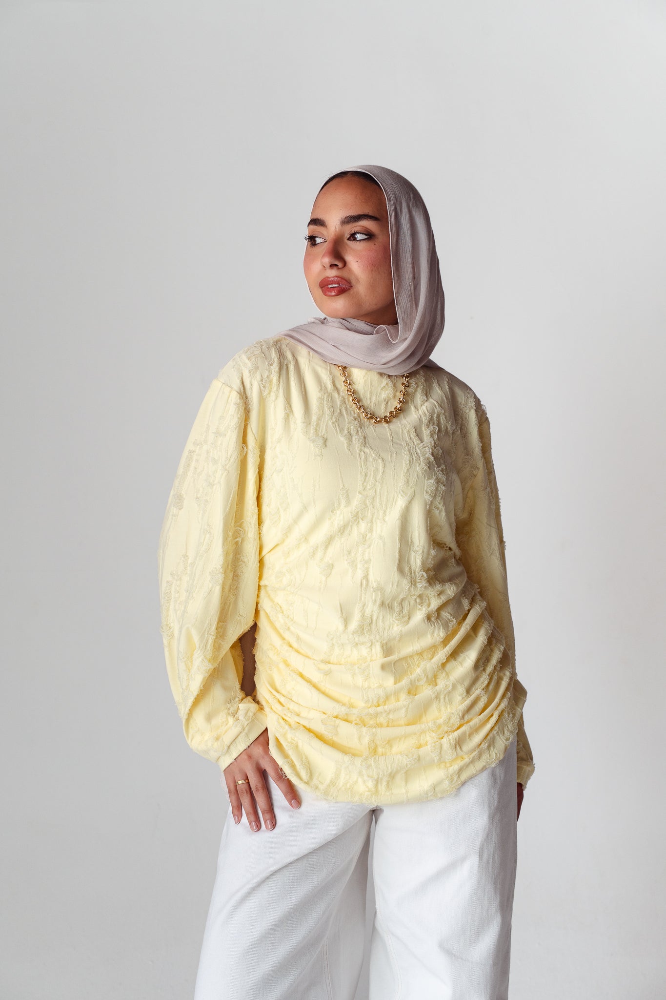 Drape Yellow blouse