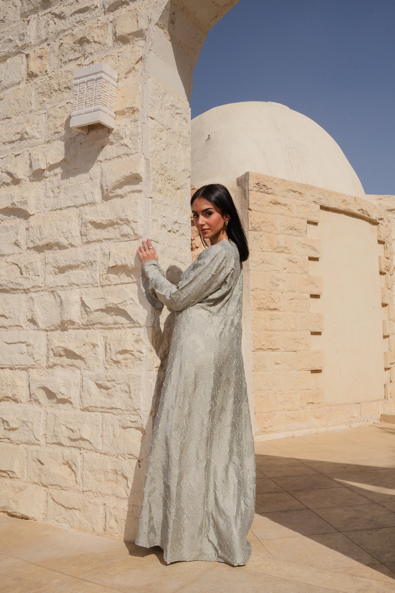 Luma Mint Cardigan-Dress