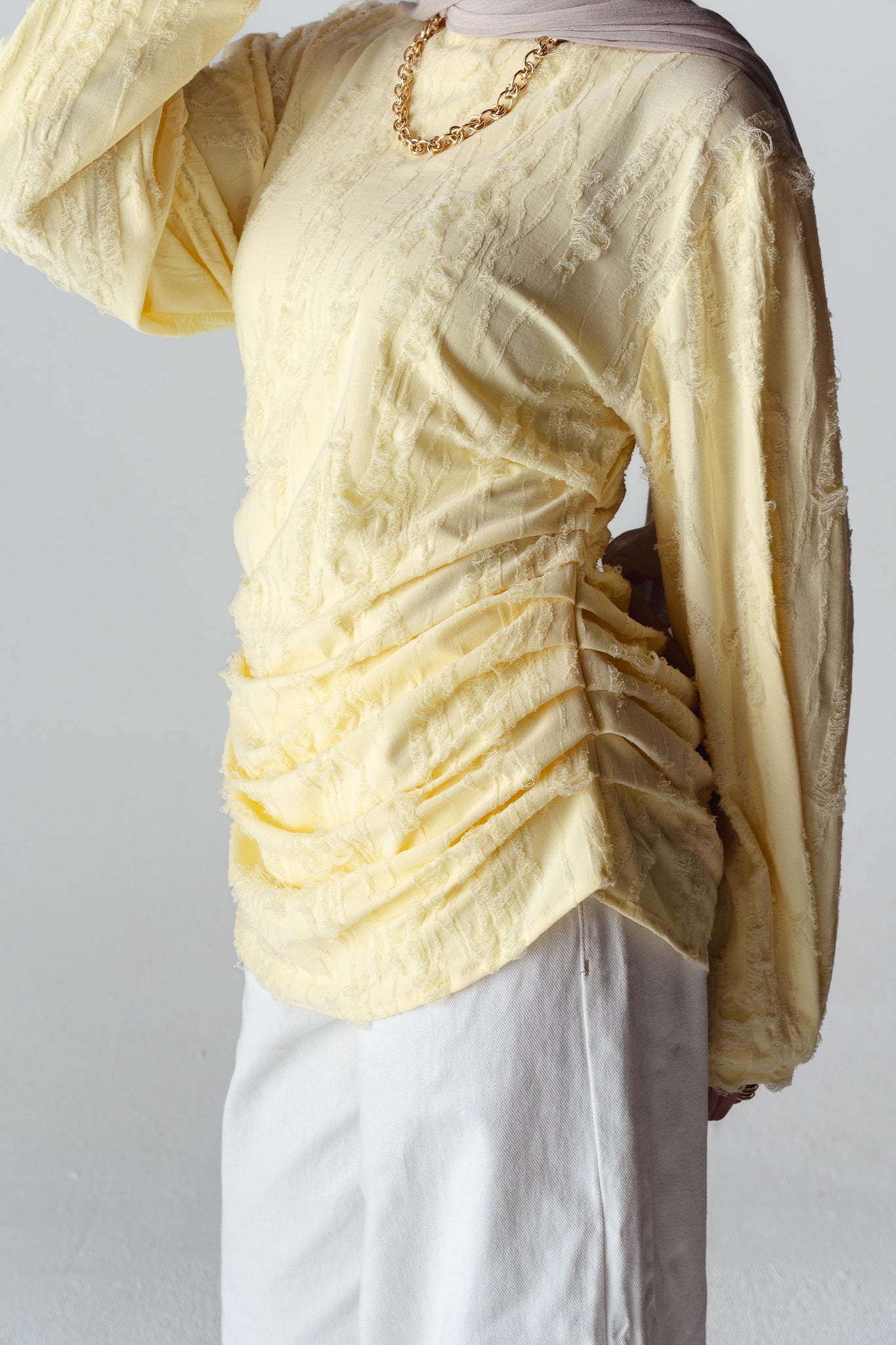 Drape Yellow blouse