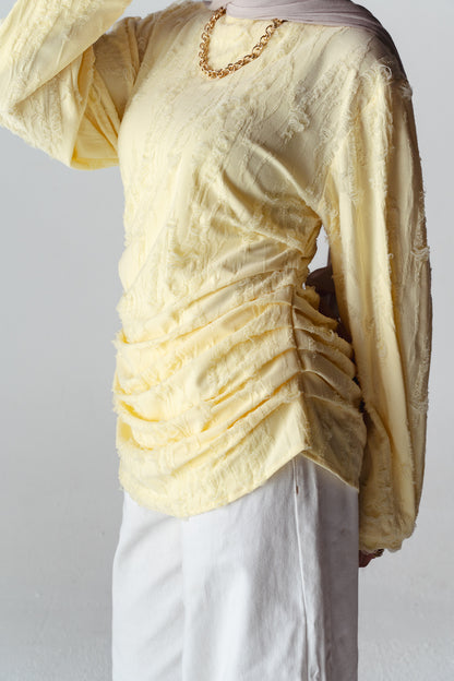 Drape Yellow blouse