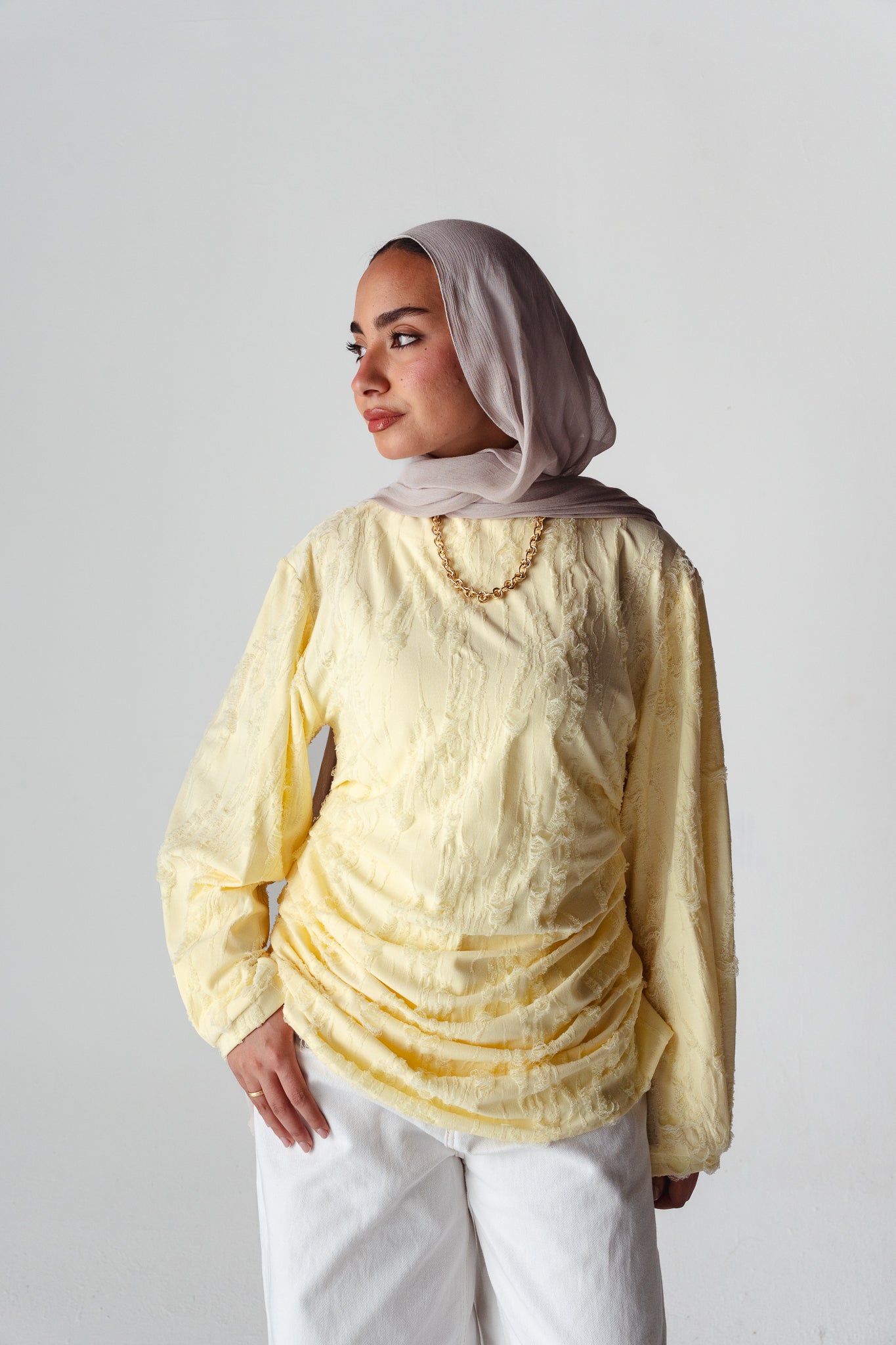 Drape Yellow blouse