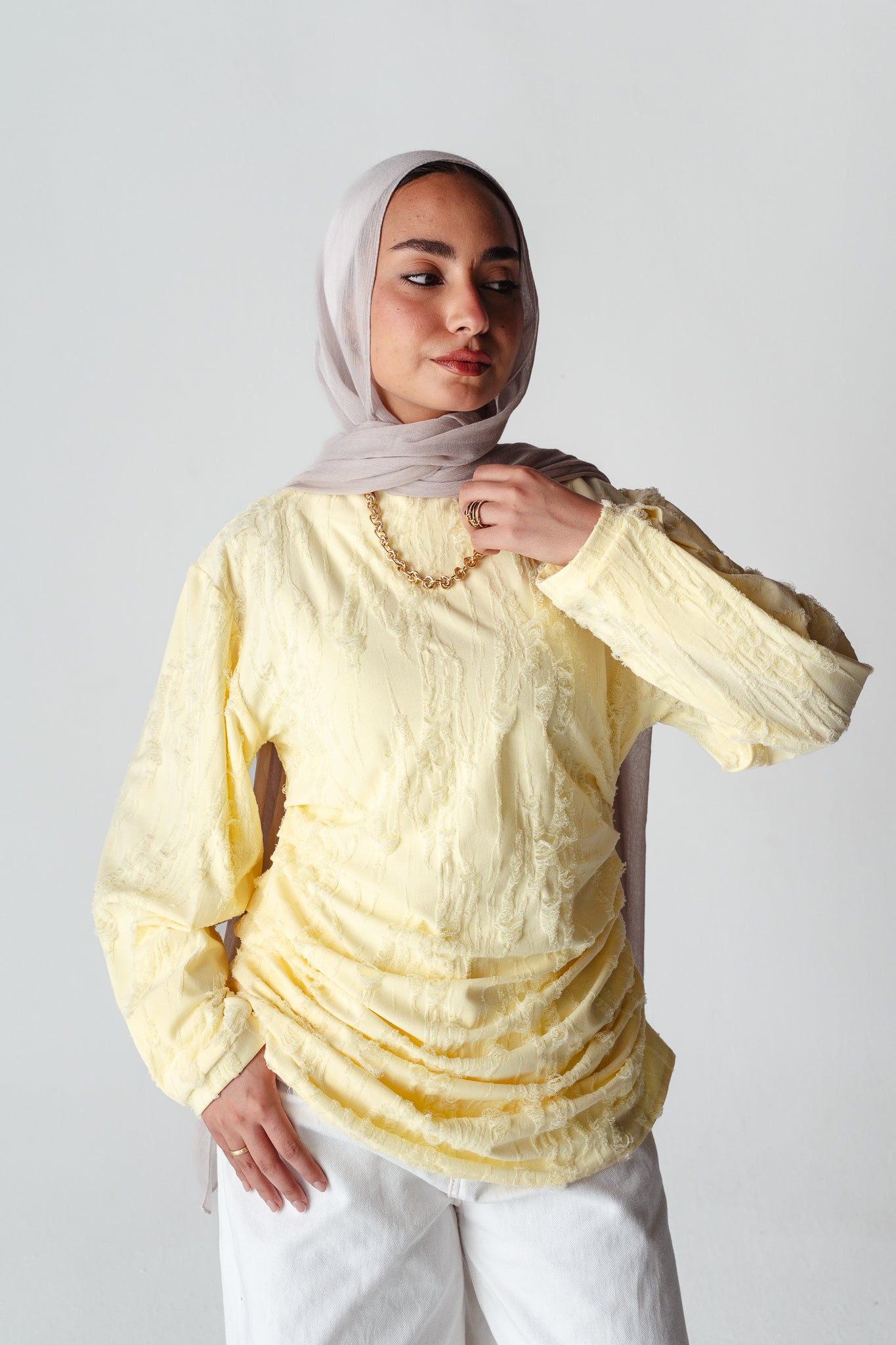 Drape Yellow blouse