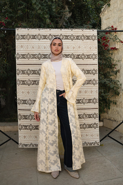 Luma Yellow Cardigan-Dress