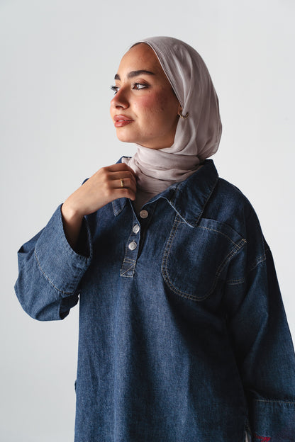 Iconic Energy Navy Denim top