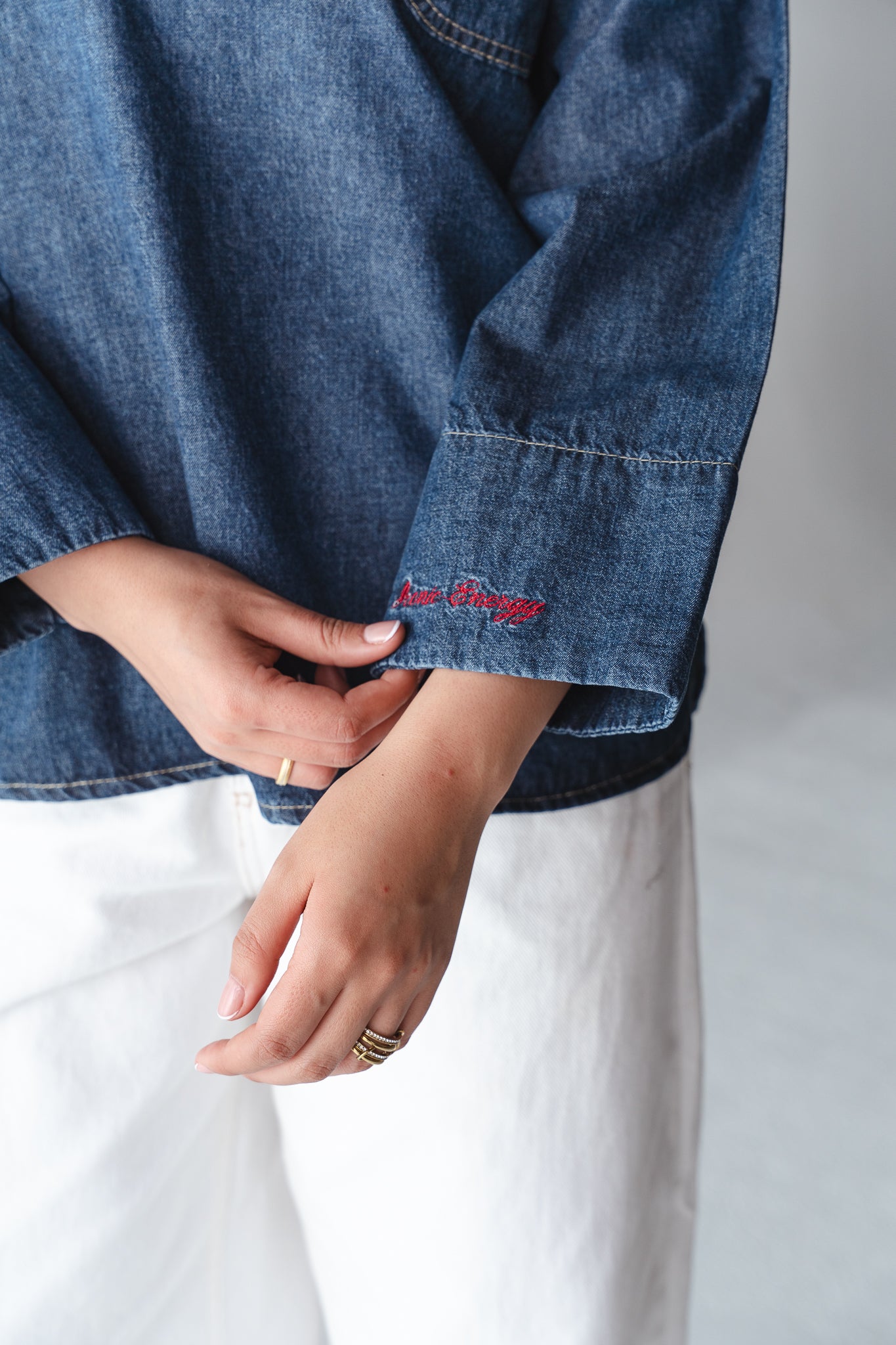 Iconic Energy Navy Denim top