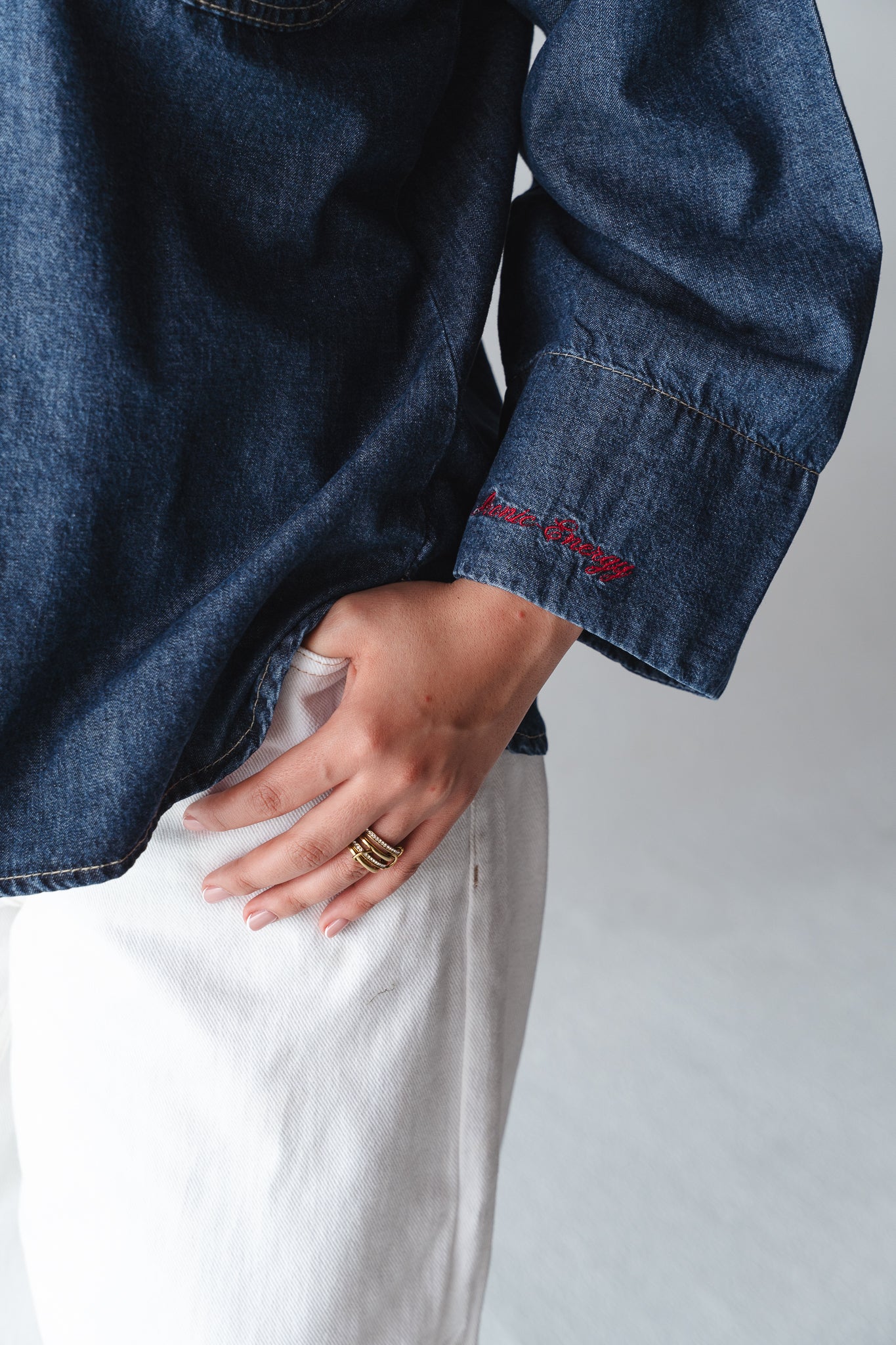 Iconic Energy Navy Denim top