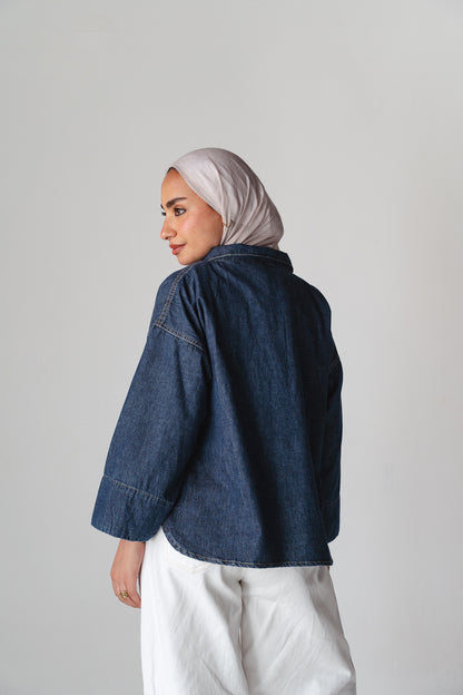 Iconic Energy Navy Denim top