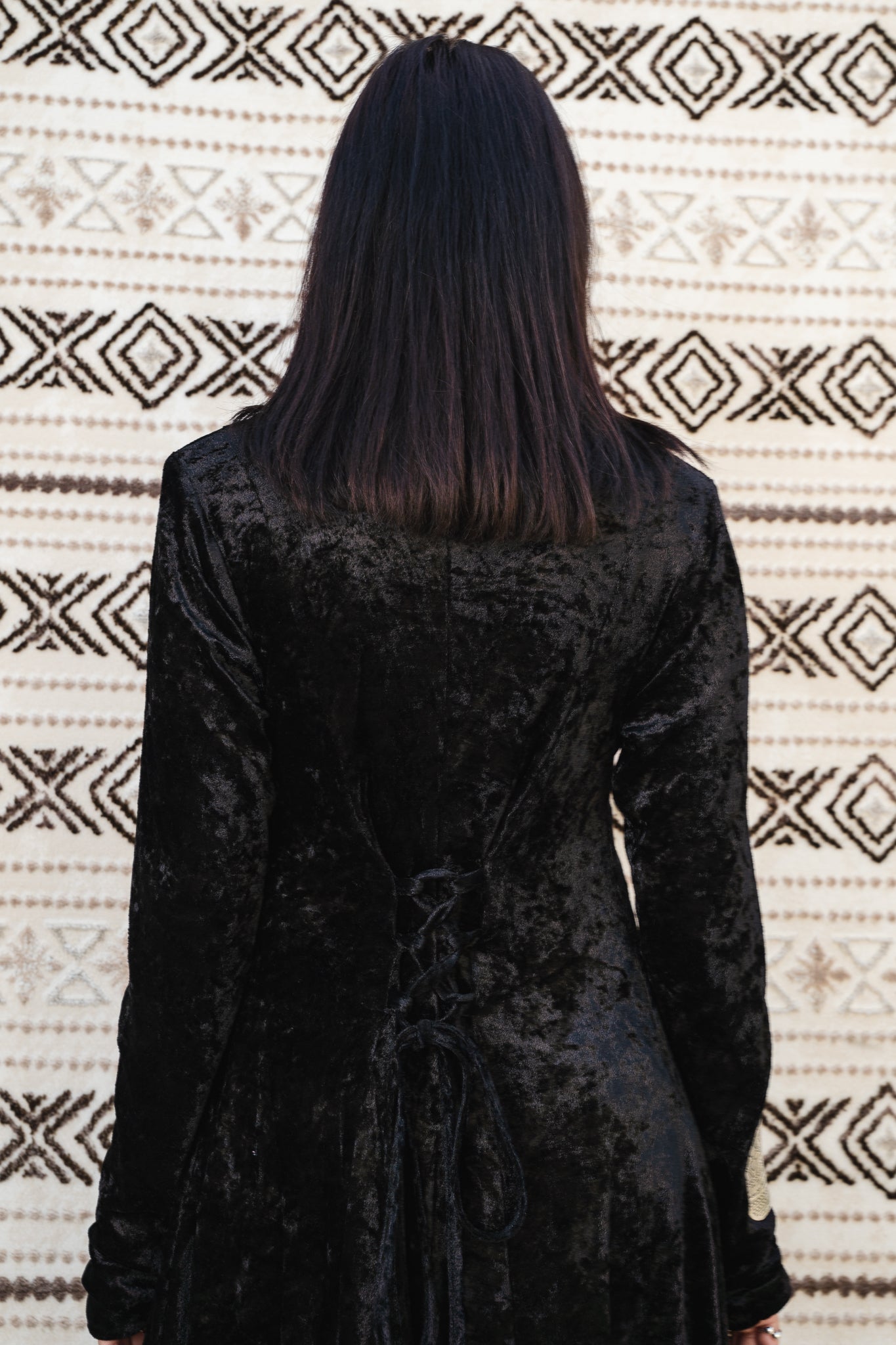 Aura Velvet Black Dress