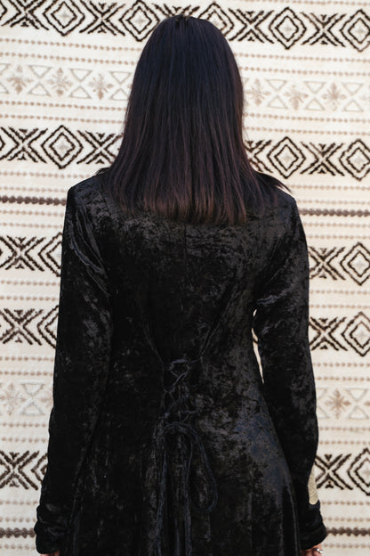 Aura Velvet Black Dress