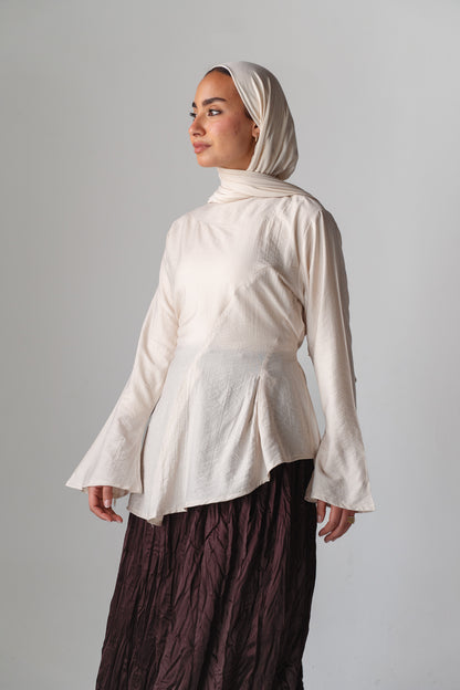 Beige Blossom New Edition Blouse