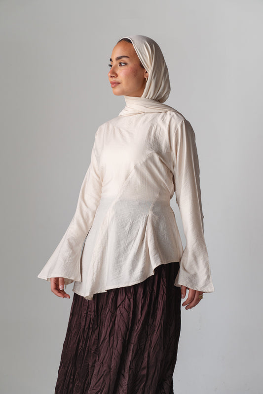 Beige Blossom New Edition Blouse
