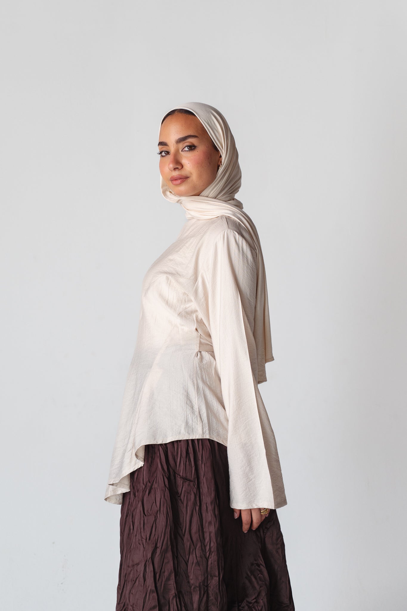 Beige Blossom New Edition Blouse