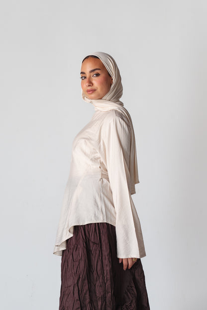 Beige Blossom New Edition Blouse