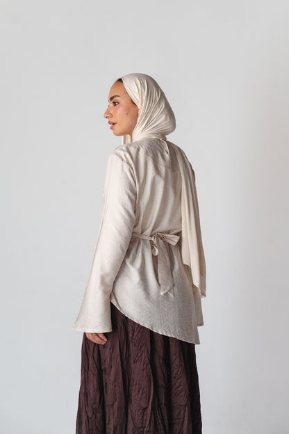 Beige Blossom New Edition Blouse
