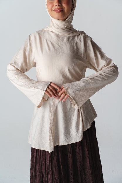 Beige Blossom New Edition Blouse