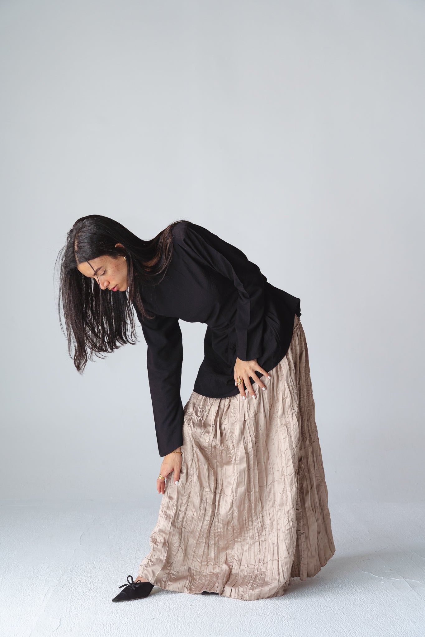 Juliet Maxi champagne skirt
