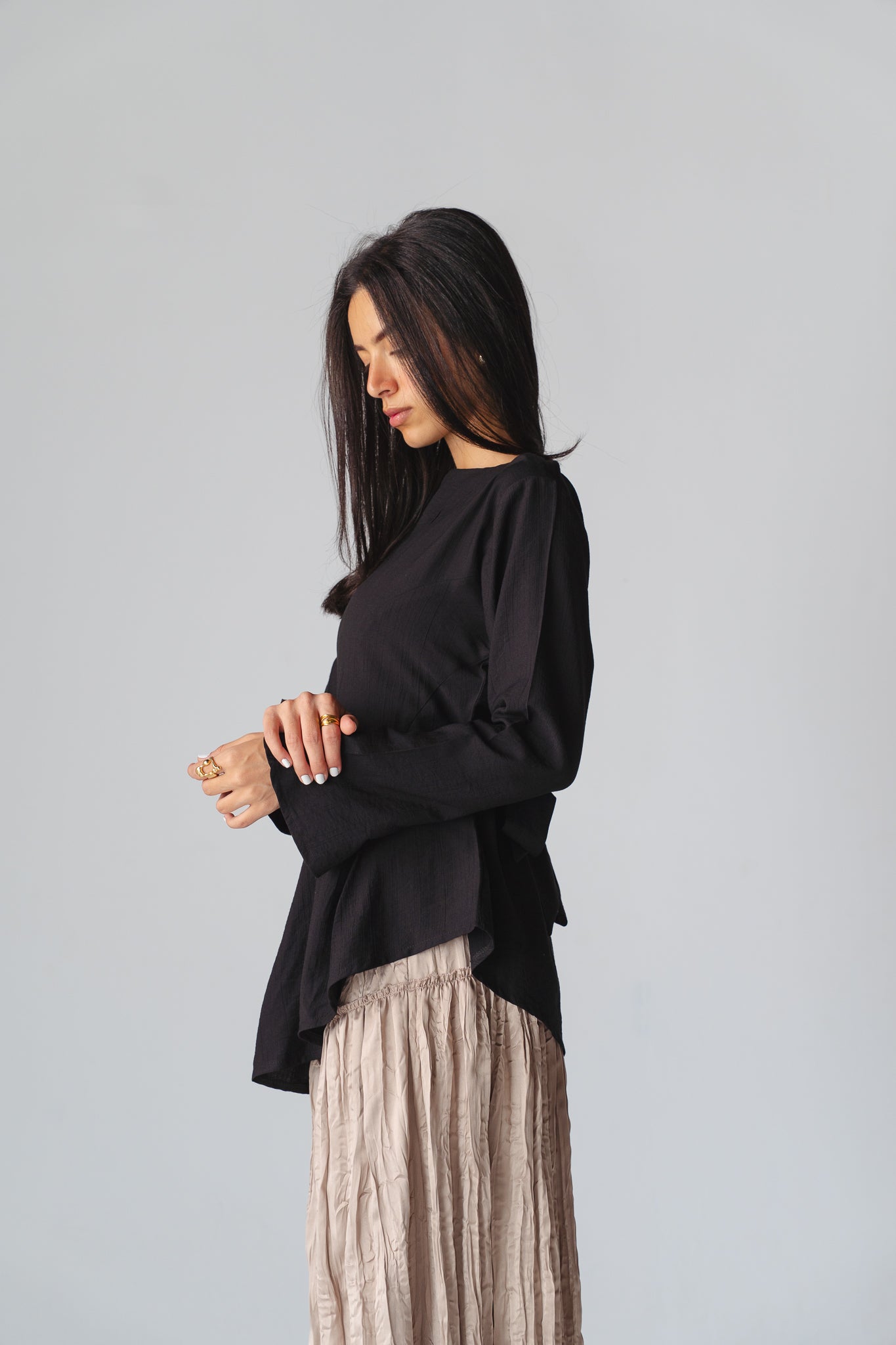 Black Blossom New Edition Blouse