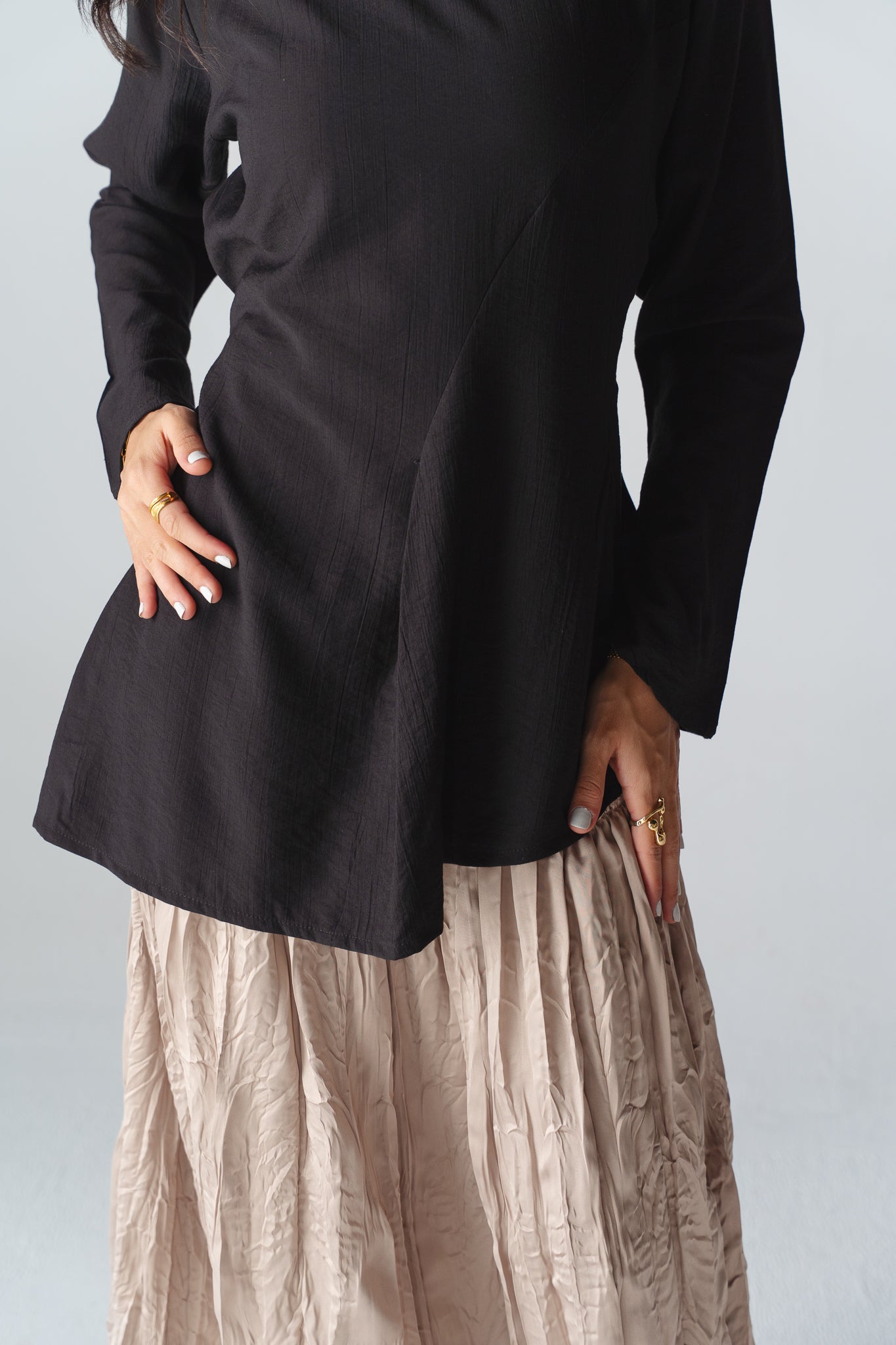 Black Blossom New Edition Blouse