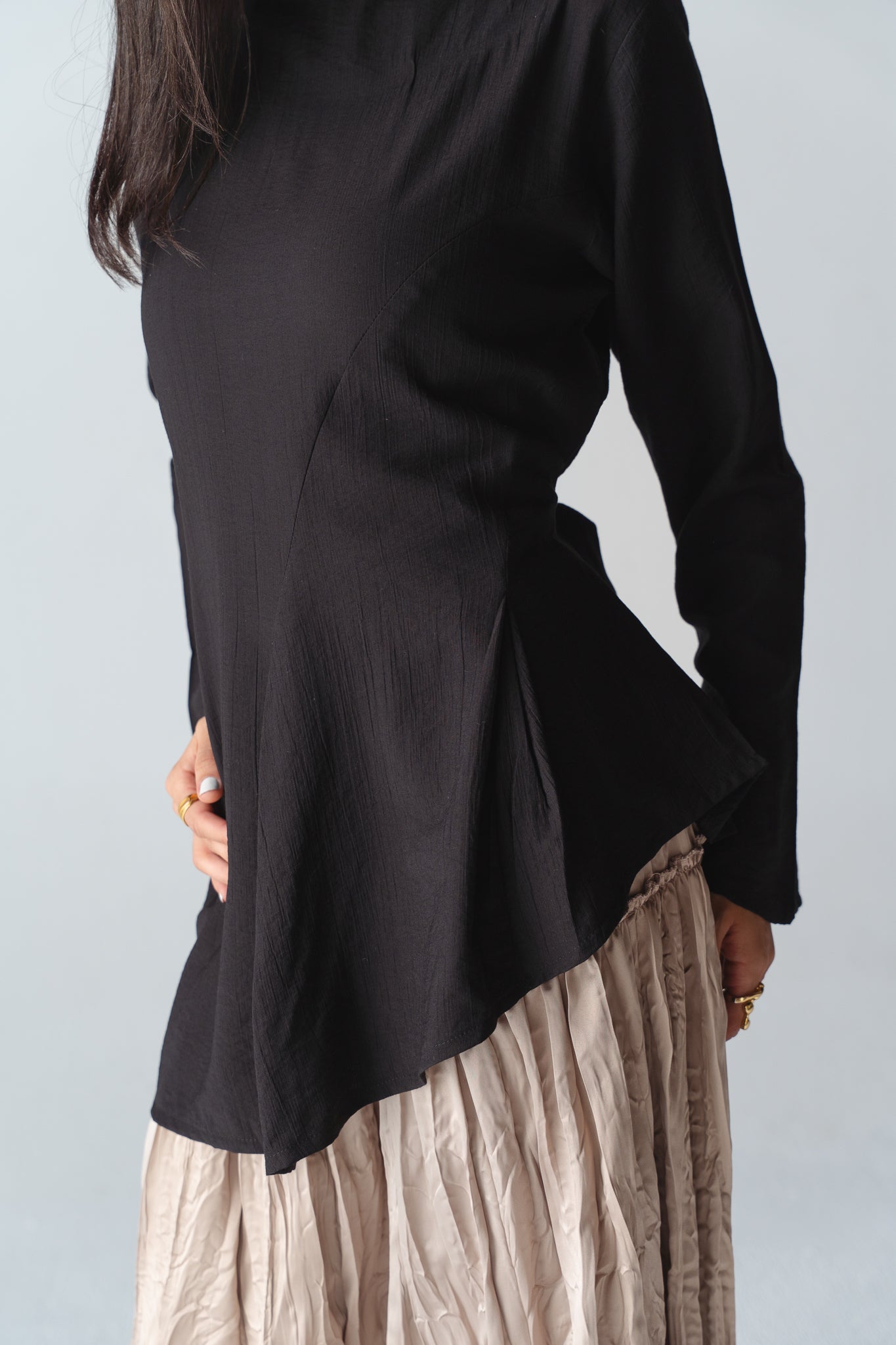 Black Blossom New Edition Blouse