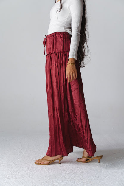 Juliet Maxi burgundy skirt