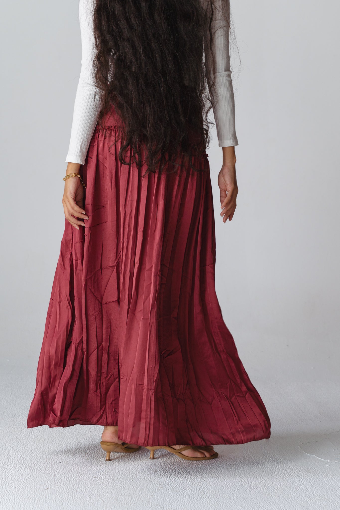 Juliet Maxi burgundy skirt