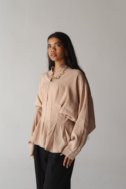 Leen Peplum Cafe Blouse