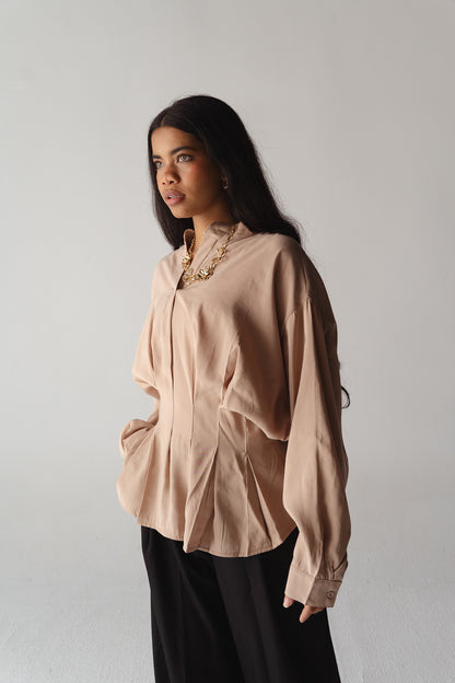 Leen Peplum Cafe Blouse