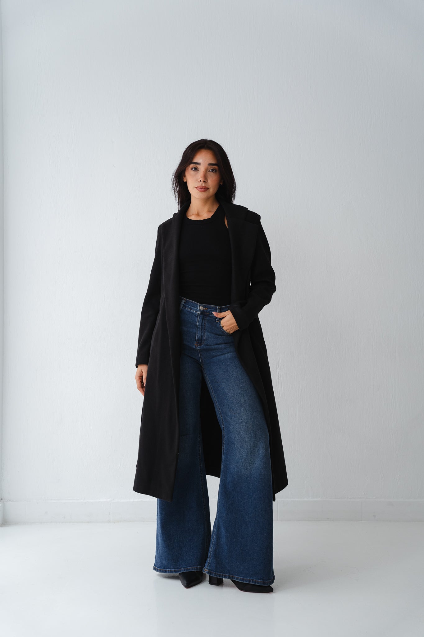 Clean Cut Black Coat