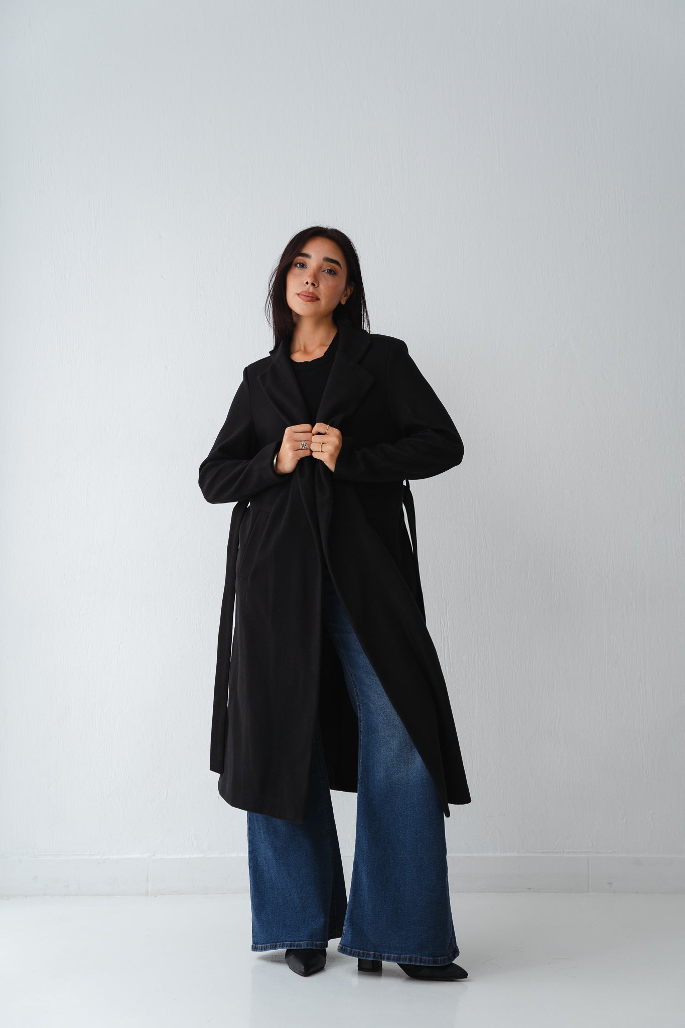 Clean Cut Black Coat