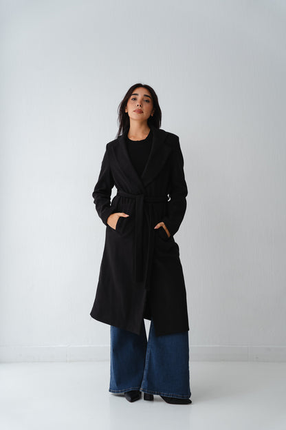 Clean Cut Black Coat
